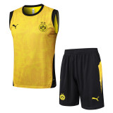 25-26 Dortmund Yellow Tank top and shorts suit #D25215