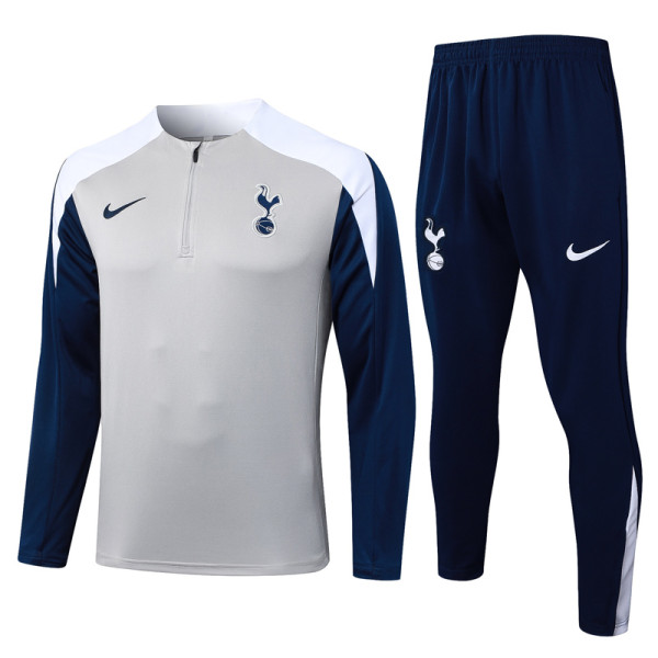 25-26 TOT Light gray Half Pull Tracksuit #B25117(半拉链)