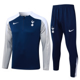 25-26 TOT Royal blue Half Pull Tracksuit #B25111(半拉链)