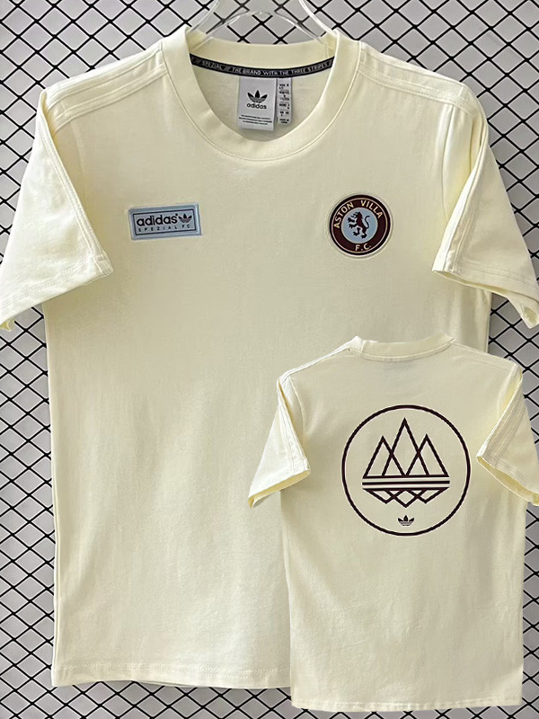 25-26 Aston Villa Beige Casual T-Shirt