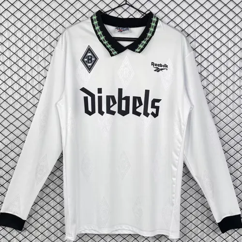 1995-1996 Monchengladbach Home Long Sleeve Retro Soccer Jersey