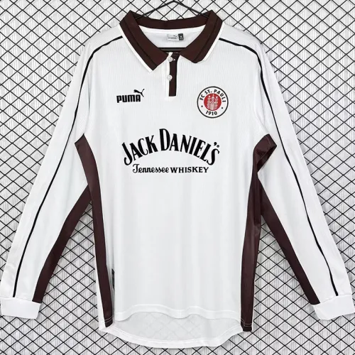 1999-2000 ST PAULI Home Long Sleeve Retro Soccer Jersey