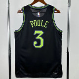 25-26 Pelicans POOLE #3 Black City Edition Top Quality Hot Pressing NBA Jersey