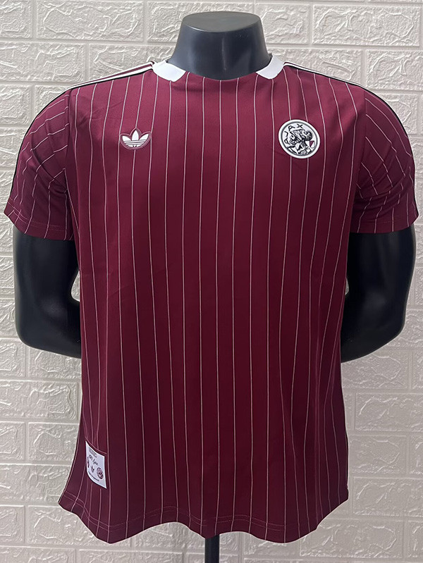 25-26 Ajax Casual Brown Red Player Version Training shirts