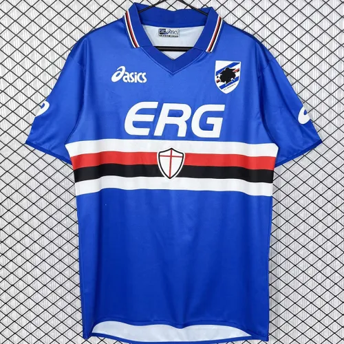 2003-2004 Sampdoria Home Retro Soccer Jersey