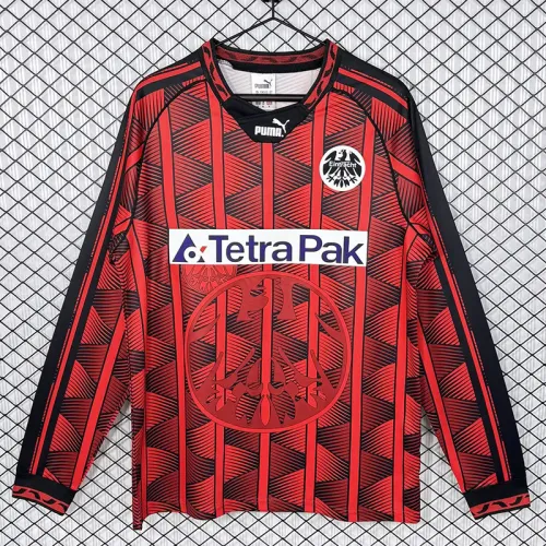 1995-1996 Frankfurt Home Long Sleeve Retro Soccer Jersey