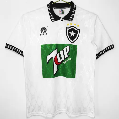 1995 Botafogo White Retro Soccer Jersey
