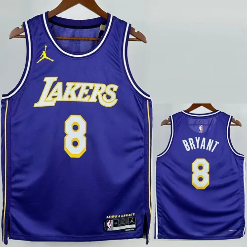 25-26 Lakers BRYANT #8 Purple Top Quality Hot Pressing NBA Jersey