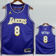 25-26 Lakers BRYANT #8 Purple Top Quality Hot Pressing NBA Jersey (Trapeze Edition) 飞人版