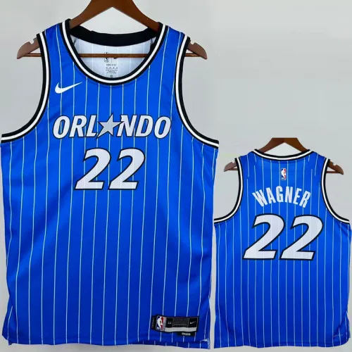 25-26 Magic WAGNER #22 Blue Top Quality Hot Pressing NBA Jersey