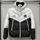 25-26 CV003 PSG Jordan White Black Hooded Cotton Coat #棉衣