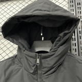 25-26 XD9901 NK Black Hooded Cotton Coat #棉衣