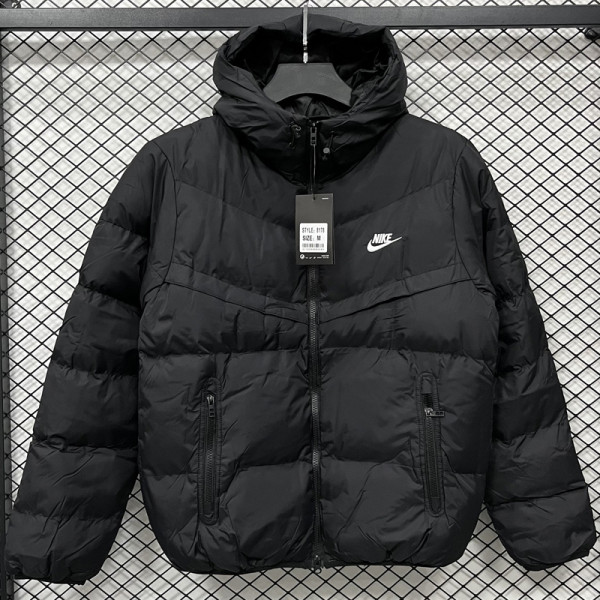 25-26 LT871 NK Black Hooded Cotton Coat #棉衣