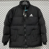 25-26 X9001 AD Black Hooded Cotton Coat #棉衣