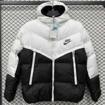 25-26 CV003 NK White Black Hooded Cotton Coat #棉衣