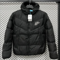25-26 CV003 NK Black Hooded Cotton Coat #棉衣