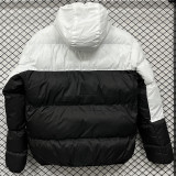 25-26 CV003 NK White Black Hooded Cotton Coat #棉衣