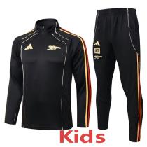 25-26 ARS Black Kids Half Pull Tracksuit #E25178(童装)(半拉链)