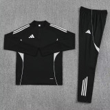 2025 AD Black Half Pull Tracksuit #AB09 (半拉链)