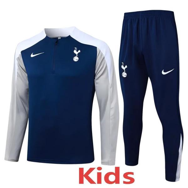 25-26 TOT Royal blue Kids Half Pull Tracksuit #E25184(童装)(半拉链)