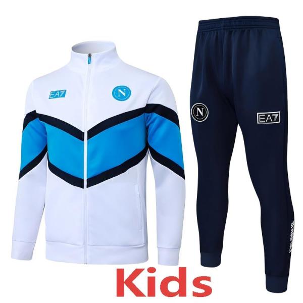25-26 Napoli White Kids Jacket Tracksuit #E25190(童装)