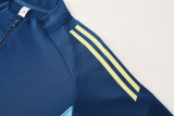 2025 AD Lake blue Half Pull Tracksuit #AB09 (半拉链)