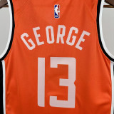 25-26 Clippers GEORGE #13 Orange City Edition Top Quality Hot Pressing NBA Jersey