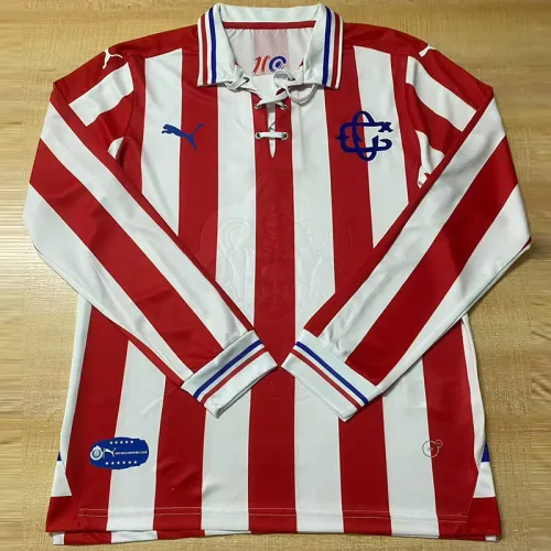 2016-2017 Chivas Guadalajara 110th Anniversary Home Long Sleeve Retro Soccer Jersey