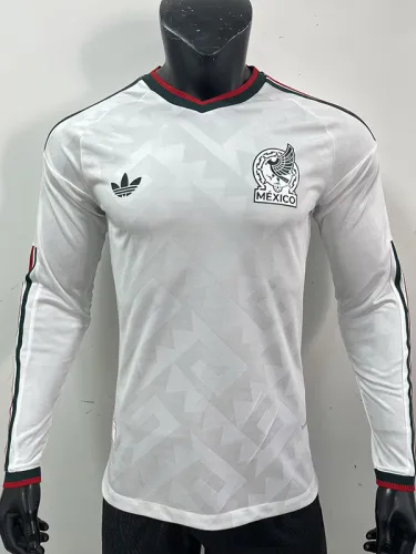 26-27 Mexico Away Long Sleeve Player Version Soccer Jersey