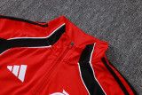 25-26 Flamengo Red Half Pull Tracksuit #B25120(半拉链)