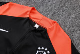25-26 Brazil Black Half Pull Tracksuit #B25131(半拉链)