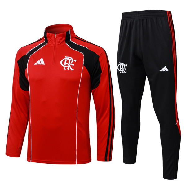 25-26 Flamengo Red Half Pull Tracksuit #B25120(半拉链)