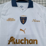 25-26 RC Lens White Goalkeeper Soccer Jersey (全广告)