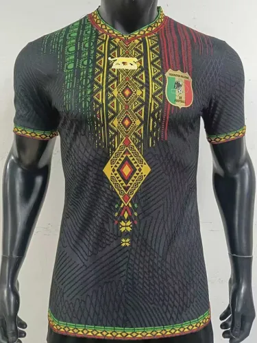 26-27 Mali Black Player Version Soccer Jersey