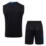 25-26 PSG Black Tank top and shorts suit #D25239