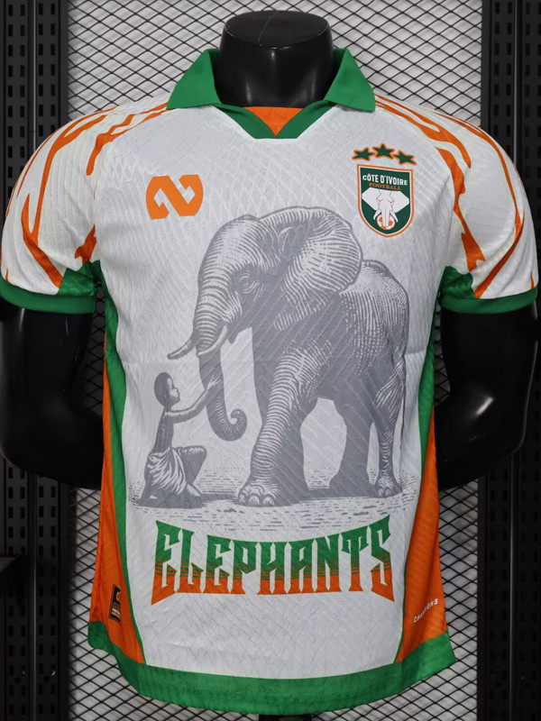 25-26 Ivory Coast White Special Edition Player Version Soccer Jersey