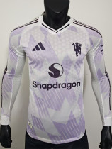 25-26 Man Utd Away Long Sleeve Player Version Soccer Jersey (长袖球员)
