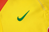 25-26 Brazil Yellow Half Pull Tracksuit #B25134(半拉链)
