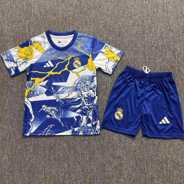 25-26 RMA Blue White Joint Edition Kids Training 蓝白(漫威)