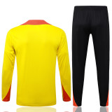 25-26 Brazil Yellow Half Pull Tracksuit #B25134(半拉链)