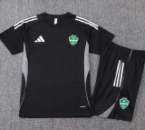 25-26 Al-Ahli Saudi Black Training Short Suit #D25257