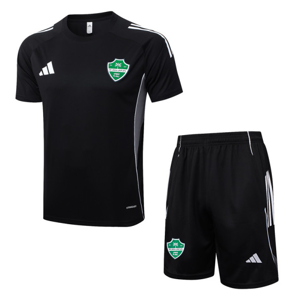 25-26 Al-Ahli Saudi Black Training Short Suit #D25257