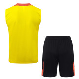 25-26 Brazil Yellow Tank top and shorts suit #D25250
