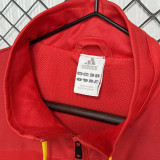 2010 Spain Red Retro Windbreaker