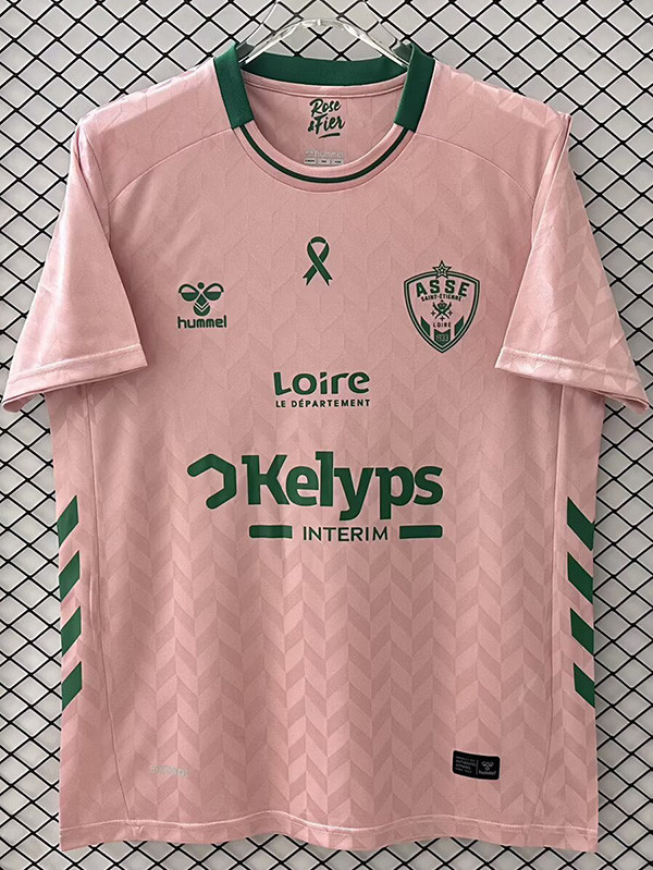 25-26 Saint Etienne Pink Special Edition Fans Soccer Jersey
