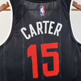 25-26 Raptors CARTER #15 Black City Edition Top Quality Hot Pressing NBA Jersey