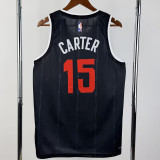 25-26 Raptors CARTER #15 Black City Edition Top Quality Hot Pressing NBA Jersey