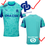 25-26 Marseille Lake blue Goalkeeper 1:1 Fans Soccer Jersey