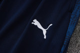 25-26 Marseille Royal blue Kids Half Pull Tracksuit #E25197(童装)(半拉链)