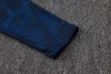 25-26 Marseille Royal blue Kids Half Pull Tracksuit #E25197(童装)(半拉链)
